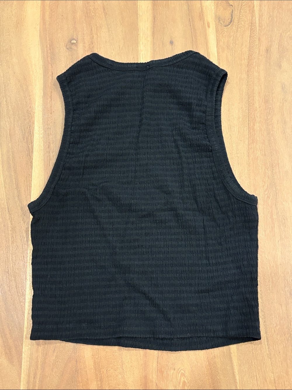 Aritzia Black Ribbed Crop Tank - Picture 3 of 5